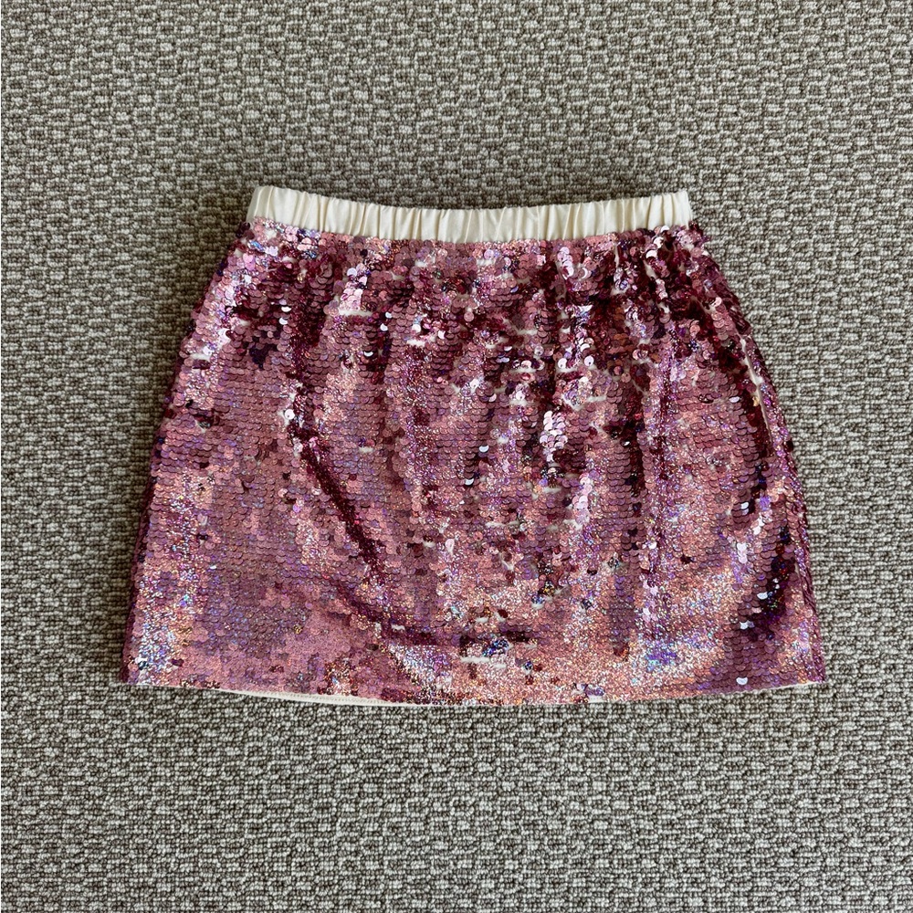 Crewcuts Sparkling Pink Sequin Mini Skirt